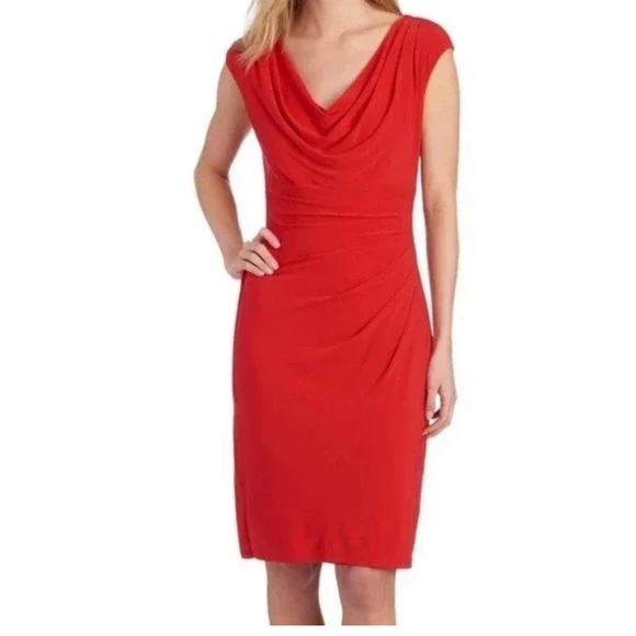 Ralph Lauren Women's Jersey Scoop Neck Maxi Dress Red Size Small main image 1